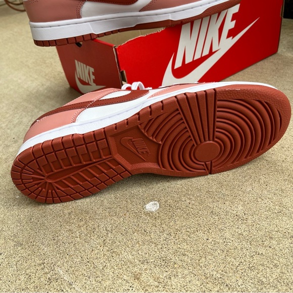 Nike Dunk Low Red Stardust Shoes FQ8876-618 Women's Sz=11.5 / Men’s Sz 10** - Picture 4 of 5